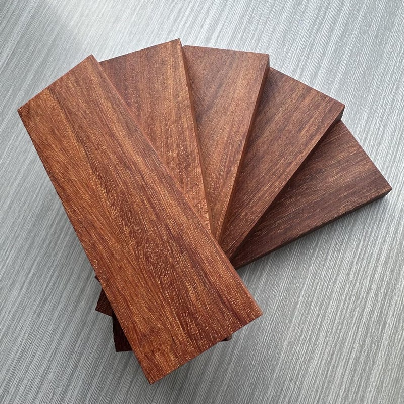 Uotowell Blank Scales Wood Handle for Knife Pre-Cut Sandalwood Sheets for Engraved Decorative Guitar Bodies, Necks, Gun Grips and Knife Handle Scales Blanks - Image 2